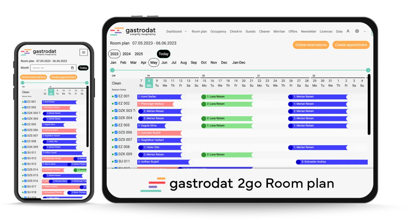 gastrodat 2go Roomplan