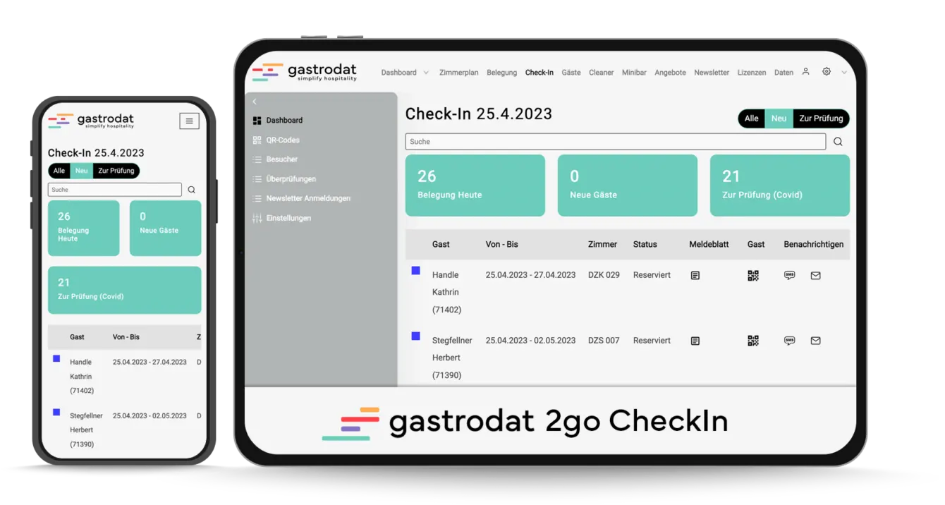 gastrodat 2go - Check-In