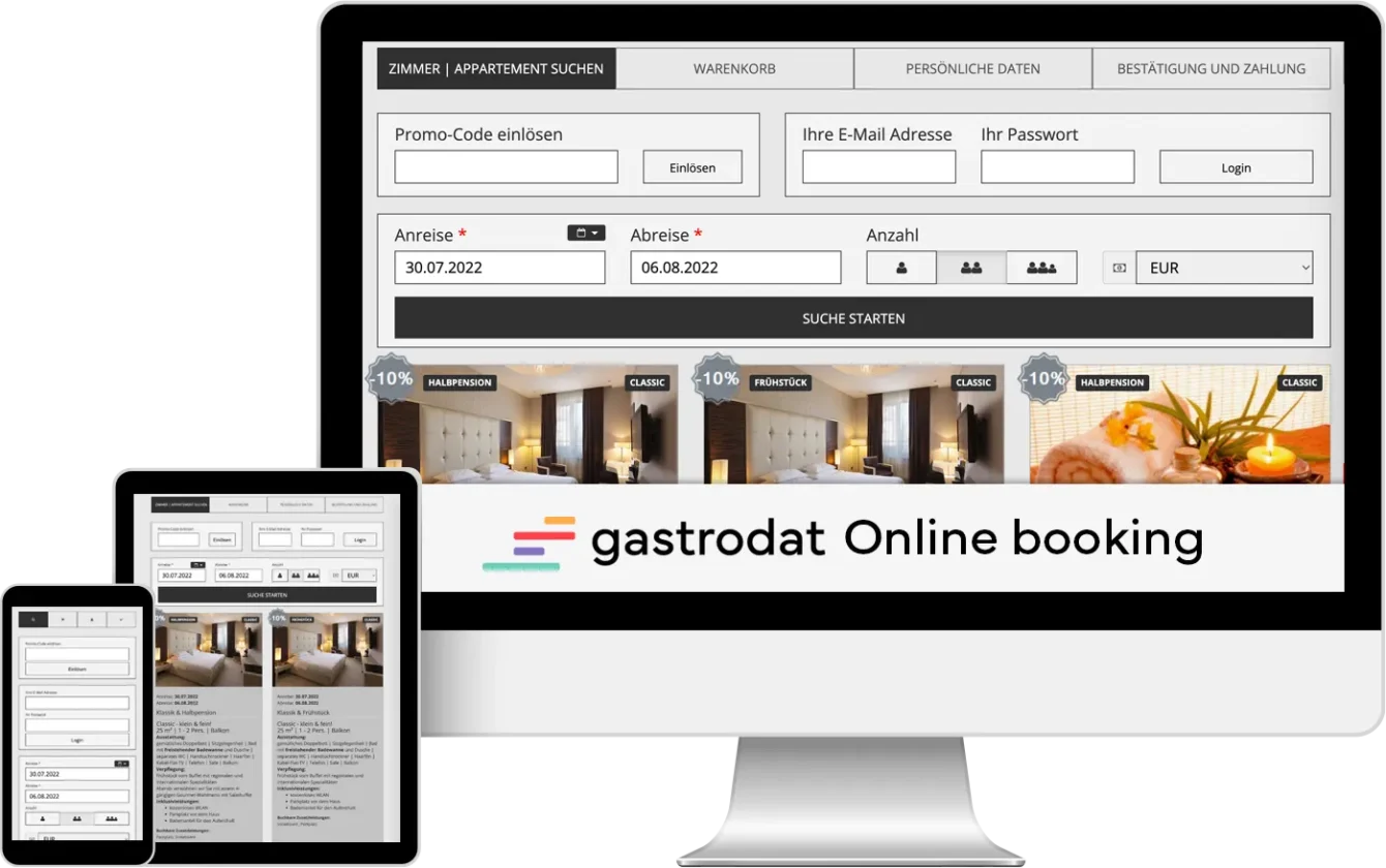 gastrodat Online booking